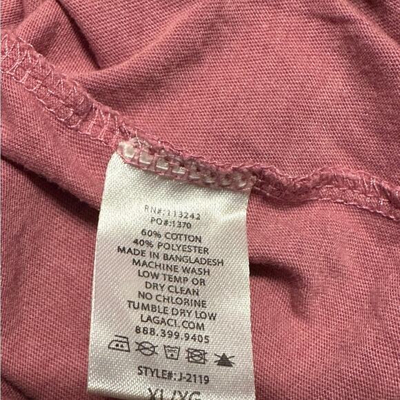 Lagaci “Every Summer Has A Story” Pink Sleeveless Shirt Size XL - Picture 4 of 7